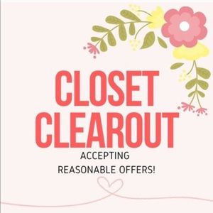 CLOSET CLEAR OUT, PRICES DROPPING